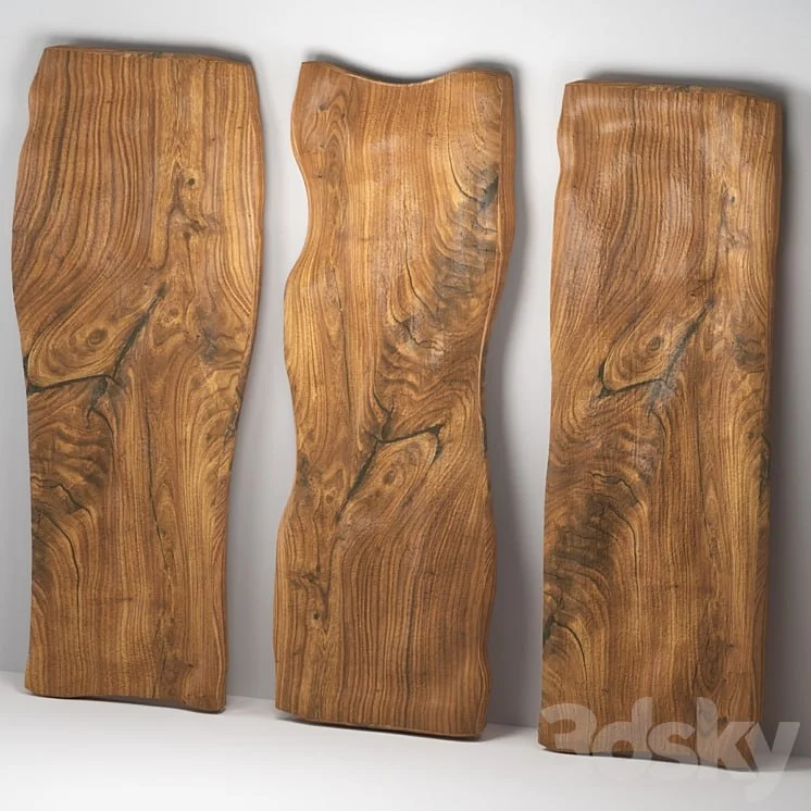 Wooden slabs